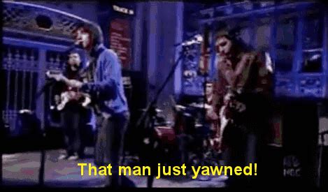 that man just yawned! arctic monkeys funny gif | WiffleGif