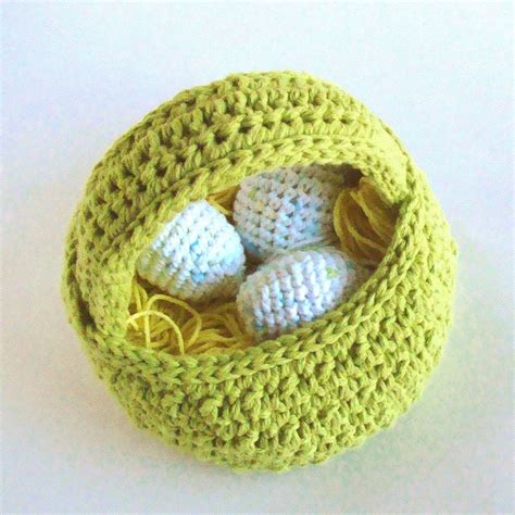 Easter Egg Basket Crochet Pattern PDF INSTANT DOWNLOAD - Etsy