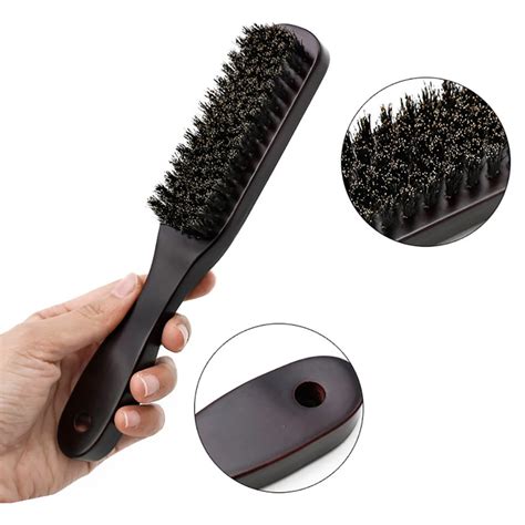 1pcs Men Beard Comb Hair Brush Wood Handle Boar Bristle Beard Brush Comb Detangling ...