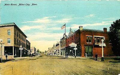 Miles City Montana MT 1909 Town Main Street Collectible Antique Vintage Postcard - Moodys ...