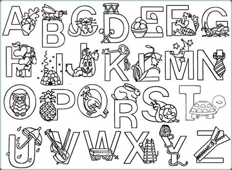 Printable Alphabet Coloring Pages PDF - Coloringfolder.com | Abc ...