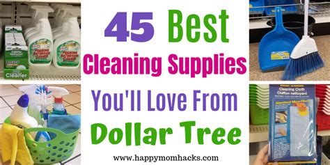 45 Best Cleaning Supplies at Dollar Tree You Need | Happy Mom Hacks