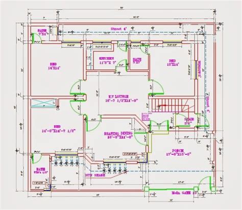 Construction Map Of House - Tourist Map Of English