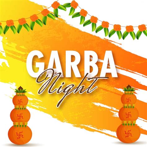 Premium Vector | Garba night background.