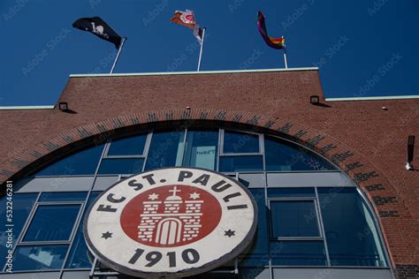 Hamburg, Germany 23 June 2022, The logo of the football club Fc ST ...