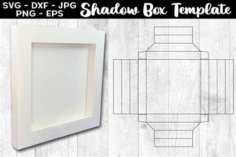 Shadow Box Template SVG Light Box Template SVG PNG