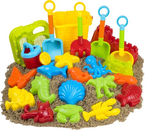 Kids Beach Toys Sand Set, Sandbox Toys Sand Molds Shovels Pail Castle 23 pieces | eBay