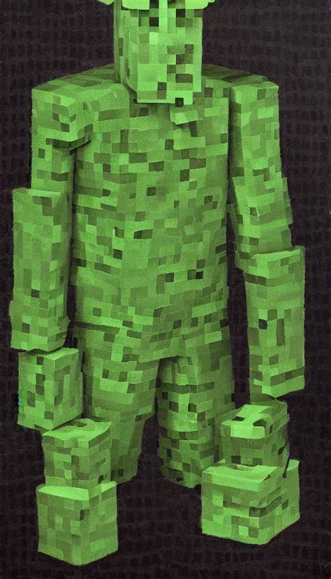 real life minecraft creeper full body portrait by ed | Stable Diffusion