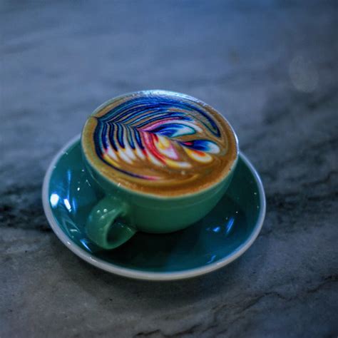 Marvelous Colorful Latte Coffee Art | Great Inspire