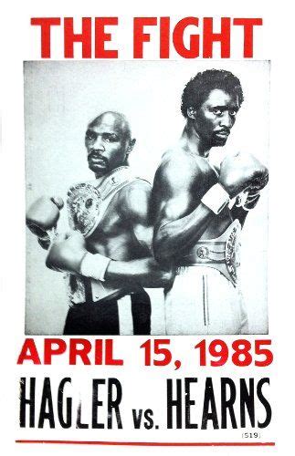 Hagler vs Hearns Fight 14" x 22" Vintage Style Poster | Boxing posters ...