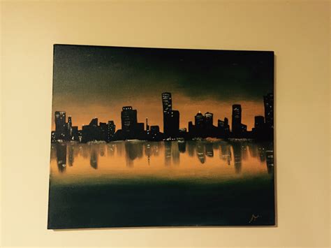 City of Lights Painting - Delia's Creations