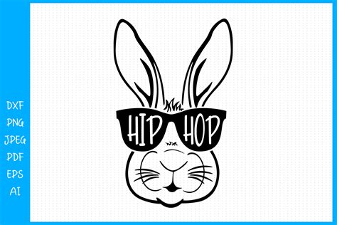 Easter Bunny Hip Hop Graphic by SeleART · Creative Fabrica