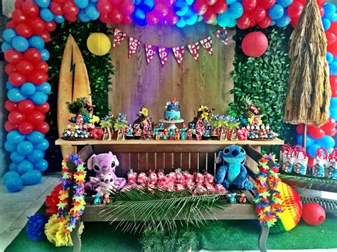 Lilo and Stitch | Diy decoração festa infantil, Decoração de festa de aniversário infantil ...