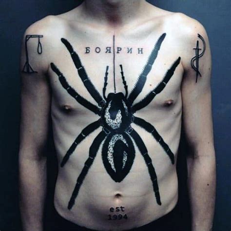 100 Spider Tattoos For Men - A Web Of Manly Designs