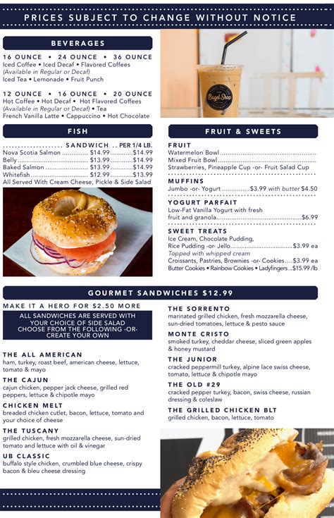 Menu - The Bagel Shop – Deli & Cafe – Westbury, NY : The Bagel Shop – Deli & Cafe – Westbury, NY