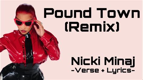 Nicki Minaj - Pound Town Remix (Verse + Lyrics) - YouTube