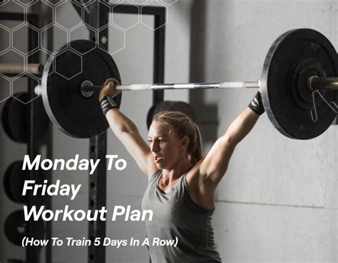 Monday To Friday Workout Plan (How To Train 5 Days In A Row) – Fitbod