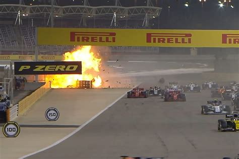 Feuercrash! Grosjean überlebt wie durch ein Wunder | F1-Insider.com