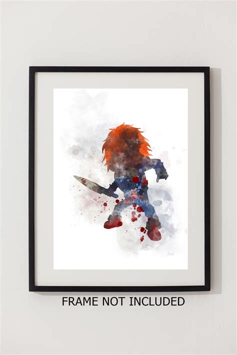 Chucky ART PRINT Child's Play, Horror, Movie, Gift, Wall Art - My ...