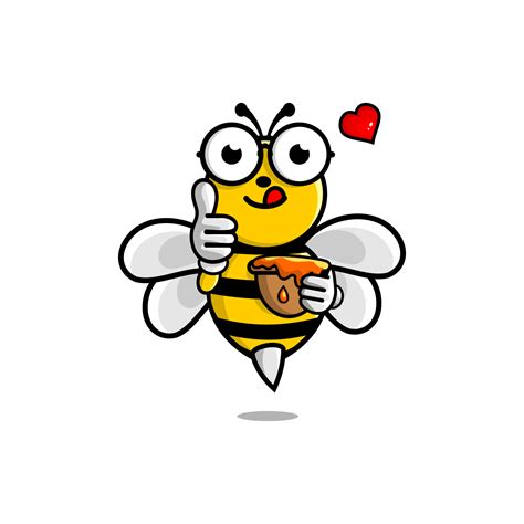 LOVE BEE VECTOR 6099633 Vector Art at Vecteezy