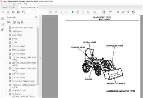 Kubota Loaders-Buckets LA402 Parts Manual - PDF DOWNLOAD - HeyDownloads - Manual Downloads