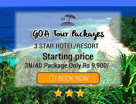 3 Star Goa Hotels Packages in 2024