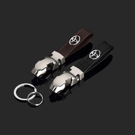 Metal Logo Auto Key Chain Kraft First Layer Car Key Rings Zinc Alloy ...