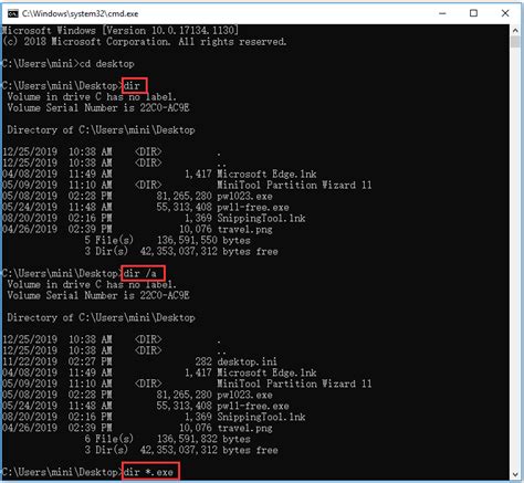 How to Use DIR Command in Windows 10/8/7 - MiniTool