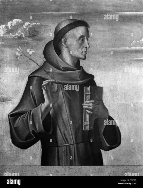 SAINT ANTHONY OF PADUA. /nOil painting by Alvise Vivarini, 15th century Stock Photo - Alamy