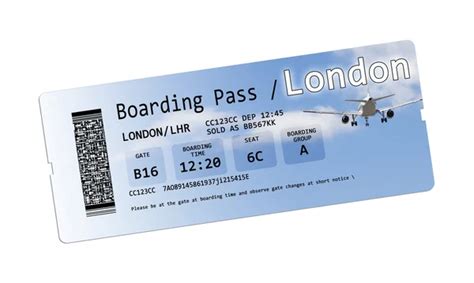 Airline boarding pass tickets isolated on white Stock Photo by ...