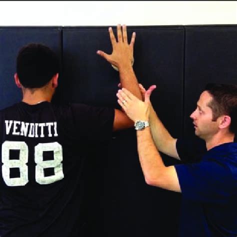 Rhythmic stabilization drills for internal and external rotation with ...