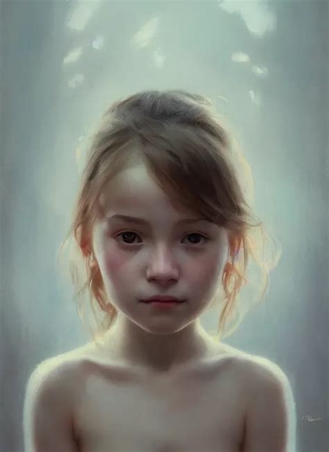 realistic tender sweet portrait of a young cute girl | Stable Diffusion