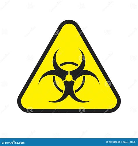 Biological Hazard Symbol Of Dangerous Toxic Clipart Cartoon Vector | CartoonDealer.com #247391083