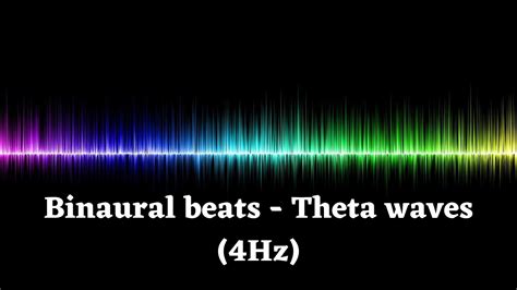 Binaural beats (theta waves). 4 Hz - YouTube