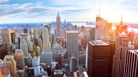 New York Cityscape Sunrise UHD 8K Wallpaper | Pixelz