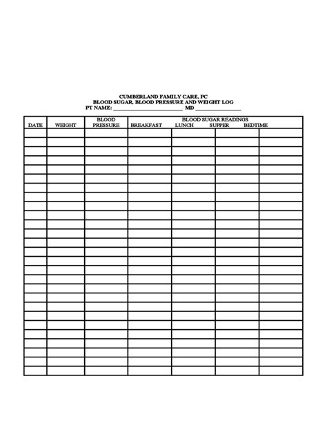 12+ Free Blood Pressure Chart Templates - Word Excel Templates