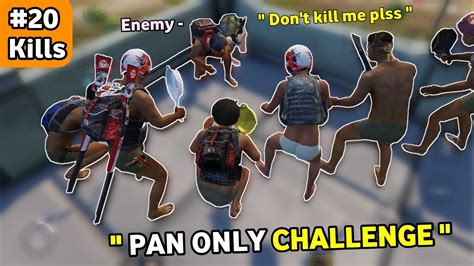 PAN only Challenge - PUBG mobile - funny moments [ 20 kills ] - YouTube