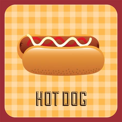 Premium Vector | Hot dog