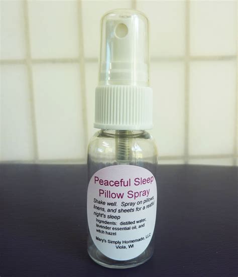 Peaceful Sleep Pillow Spray – Mary's Simply Homemade