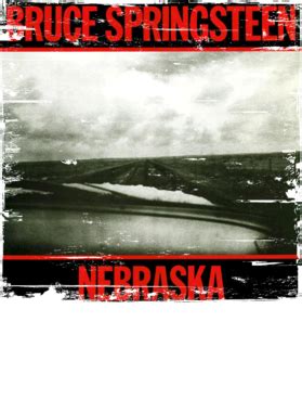 Bruce Springsteen Nebraska Album Cover Distressed Image T Shirt