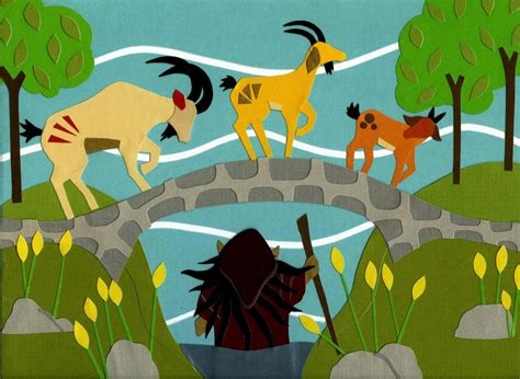 3 Billy Goats Gruff Signed Giclee Print of by XiomaraRodriguezArt