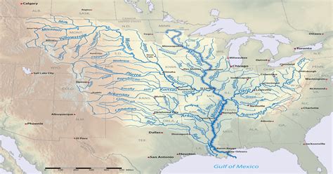 The Mississippi River and its Tributaries [4,167×3,819] : Map_Porn