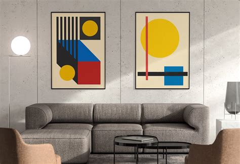 Modern Geometric Abstract Poster Print | Architeg Prints