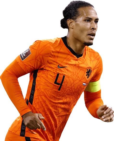 Virgil van Dijk Holland football render - FootyRenders