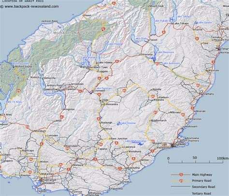 Where is Haast Pass? Map - New Zealand Maps