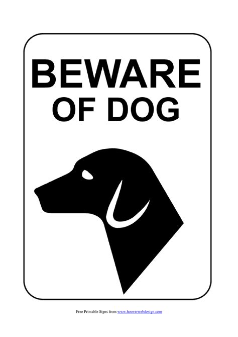 Beware Of Dog Printable Sign - Customize and Print