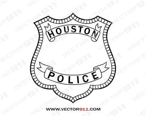 Houston Texas Police Department Badge - Vector911 Digital Vectors