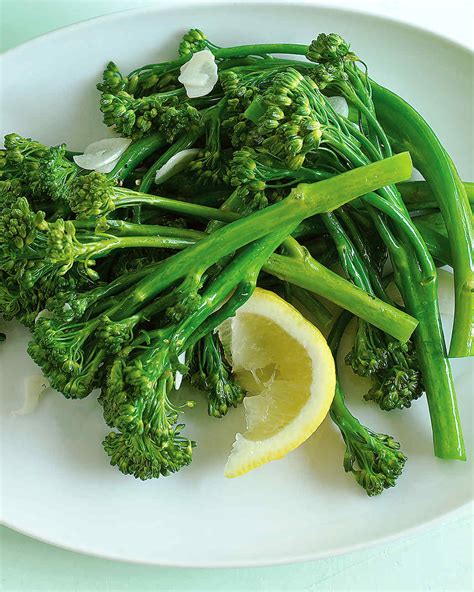 Lemony Baby Broccoli Recipe | Martha Stewart