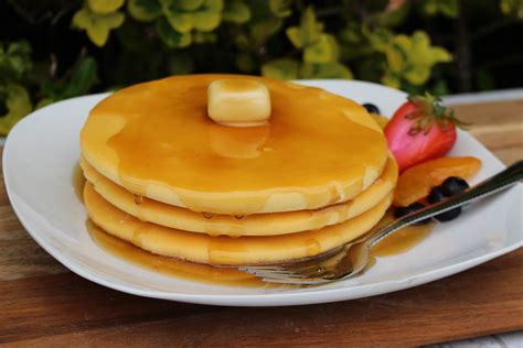 Plate of Fake Pancakes with Fruit | Just Dough It!