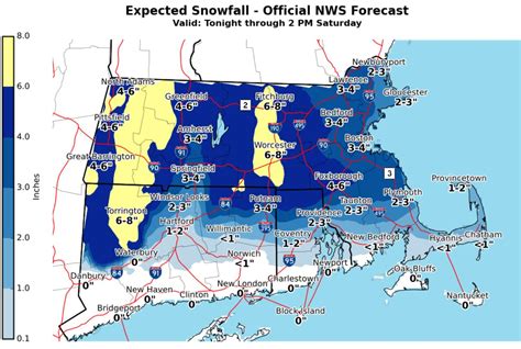 Winter storm warning: How much snow to expect in Massachusetts Friday ...